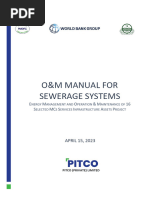 O&M Manual For Sewerage System - 2022-23