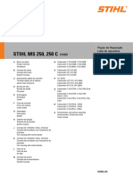 Stihl MS 250 - Manual de Peças