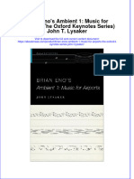 Full Download Brian Eno's Ambient 1: Music For Airports (The Oxford Keynotes Series) John T. Lysaker File PDF All Chapter On 2024