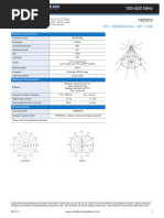 V-Pol - Wideband Discone - 360° - 0 DBD: Electrical Characteristics