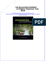 Advanced Accounting Updated Canadian 1st Edition Fayerman Test Bank All Chapters