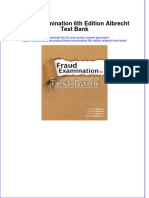 Fraud Examination 6th Edition Albrecht Test Bank All Chapters