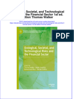 Ecological, Societal, and Technological Risks and The Financial Sector 1st Ed. Edition Thomas Walker Full Chapter Instant Download