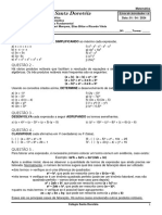 MAT - 9Âº Ano - Lista de ExercÃ Cios - Capã Tulo 2