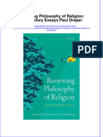 Full Download Renewing Philosophy of Religion: Exploratory Essays Paul Draper File PDF All Chapter On 2024