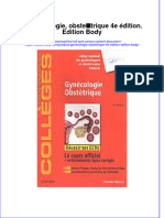 Full Download Gynécologie, Obstétrique 4e Édition. Edition Body File PDF All Chapter On 2024