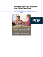 Research Methods For Social Work 8th Edition Rubin Test Bank All Chapters