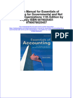 Solution Manual For Essentials of Accounting For Governmental and Not For Profit Organizations 11th Edition by Copley ISBN 0078025451 9780078025457