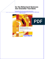 Full Download Statistics For The Behavioral Sciences 9th Edition Gravetter Test Bank All Chapter 2024 PDF