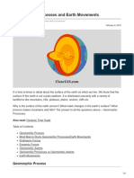 Geomorphic Processes and Earth Movements