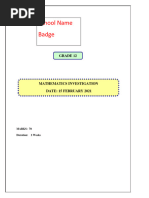 GR 12 Compound Angle Investigation 2021 (Edward's Math)