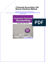 Full Download Corporate Financial Accounting 12th Edition Warren Solutions Manual All Chapter 2024 PDF