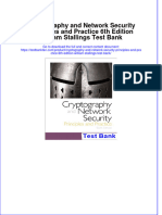 Full Download Cryptography and Network Security Principles and Practice 6th Edition William Stallings Test Bank All Chapter 2024 PDF