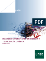 Master Universitario en Ciencia y Tecnología Química