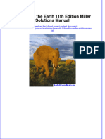 Full Download Sustaining The Earth 11th Edition Miller Solutions Manual All Chapter 2024 PDF