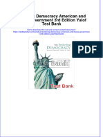 Enduring Democracy American and Texas Government 3rd Edition Yalof Test Bank All Chapters