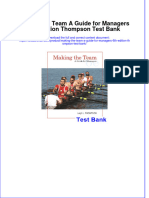 Full Download Making The Team A Guide For Managers 6th Edition Thompson Test Bank All Chapter 2024 PDF