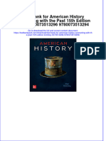 The Download Test Bank For American History Connecting With The Past 15th Edition Brinkley 0073513296 9780073513294 Full Chapter New 2024