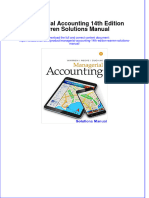 Full Download Managerial Accounting 14th Edition Warren Solutions Manual All Chapter 2024 PDF