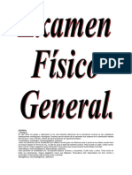 Folleto de Examen Fisico