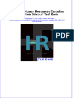 Full Download Managing Human Resources Canadian 8th Edition Belcourt Test Bank All Chapter 2024 PDF