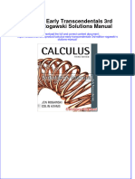 Calculus Early Transcendentals 3rd Edition Rogawski Solutions Manual All Chapters