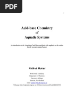 Acid-Base Chemistry of Aquatic Systems-Hunter