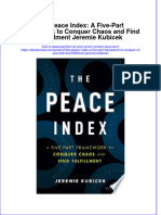 Full Download The Peace Index: A Five-Part Framework To Conquer Chaos and Find Fulfillment Jeremie Kubicek File PDF All Chapter On 2024