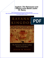 Ravana's Kingdom: The Ramayana and Sri Lankan History From Below Justin W. Henry Full Chapter Instant Download