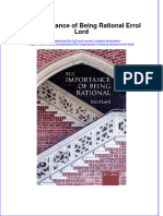 Full Download The Importance of Being Rational Errol Lord File PDF All Chapter On 2024