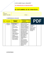 Sesión de Aprendizaje de Comunicacion.25.08.23