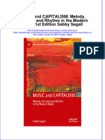 MUSIC and CAPITALISM: Melody, Harmony and Rhythm in The Modern World 1st Edition Sabby Sagall Full Chapter Instant Download