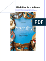 Full Download Personality 10th Edition Jerry M. Burger File PDF All Chapter On 2024