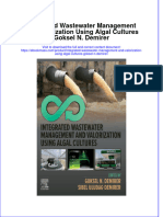 Full Download Integrated Wastewater Management and Valorization Using Algal Cultures Goksel N. Demirer File PDF All Chapter On 2024