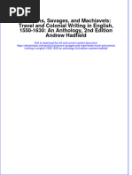 Amazons, Savages, and Machiavels: Travel and Colonial Writing in English, 1550-1630: An Anthology, 2nd Edition Andrew Hadfield