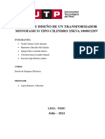 Calculo y Diseño de Un Transformador Monofasico Tipo Cilindro 25kva 10000