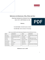 Reference Architectures Why, What and How