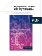 Full Download Bio-Based Nanomaterials: Synthesis Protocols, Mechanisms and Applications Ajay Kumar Mishra File PDF All Chapter On 2024