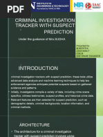 Topic: Criminal Investigation Tracker With Suspect Prediction