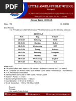 VIII - Annual Exam Programme & Syllabus