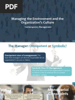 CH 3 - External Environment and Org Culture