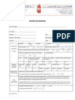 Pressure Test Certificate