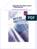 Full Download Writing Analytically 8th Edition David Rosenwasser File PDF All Chapter On 2024