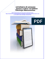 Full Download Gestão Estratégica de Pessoas: Evolução, Teoria e Crítica 1st Edition André Ofenhejm Mascarenhas File PDF All Chapter On 2024