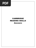 Cambridge Reading Skills Answers