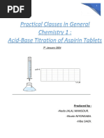 Chemistry Practicals Report