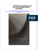 Financial Statements: Analysis and Reporting 1st Ed. Edition Felix I. Lessambo Full Chapter Instant Download