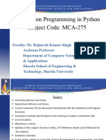 Application Programming in Python MCA275 Introduction PPT Part 1