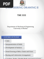 Engineering Drawing Ii: Department of Mechanical Engineering University of Ibadan