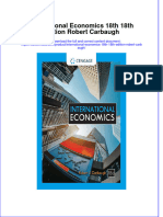 Full Download International Economics 18th 18th Edition Robert Carbaugh File PDF All Chapter On 2024